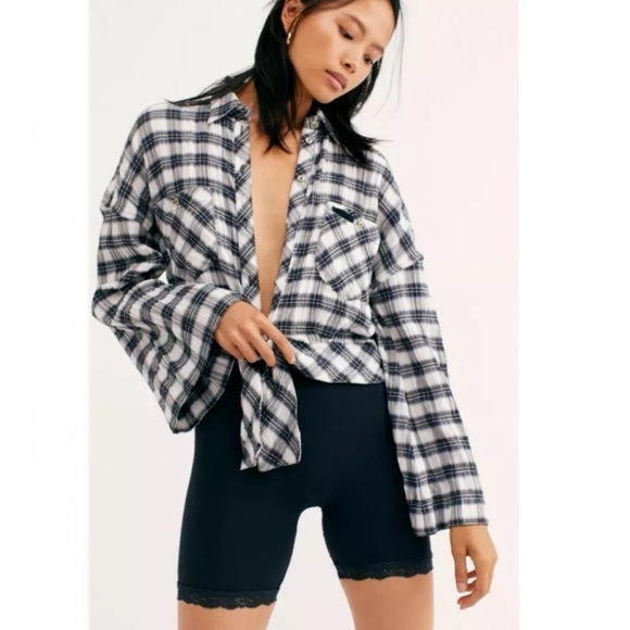 Free People Sakura Plaid Top - Picture 3 of 7